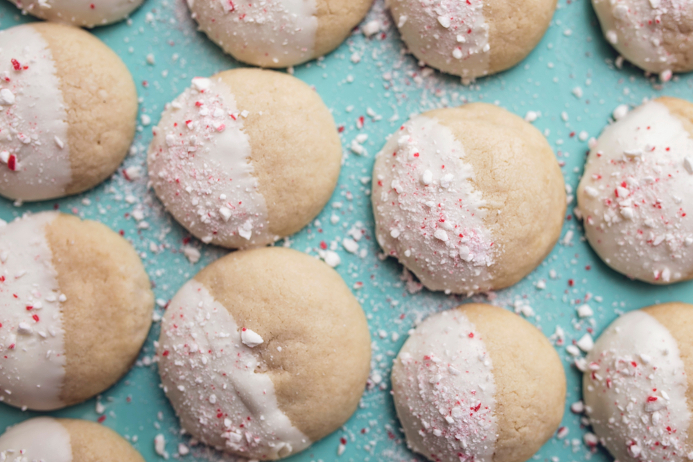 white chocolate peppermint cookie