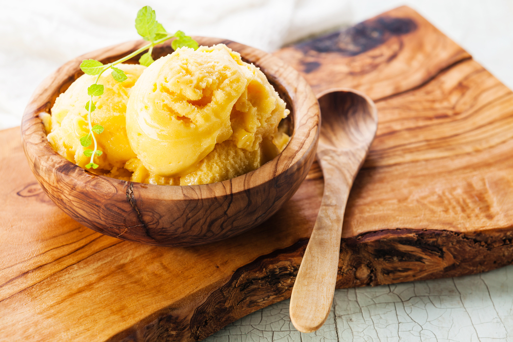 2 ingredient mango sorbet