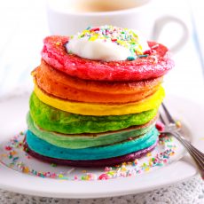 Rainbow Pancakes