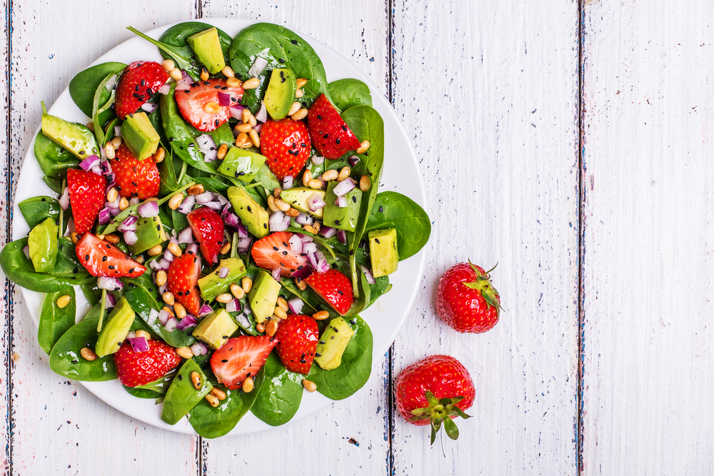 strawberry spinach salad