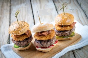 onion ring sliders