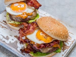 Sunnyside Burger with Chipotle Aioli