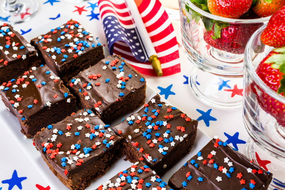 patriotic brownies