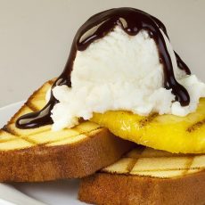 grilled pound cake with pineapple