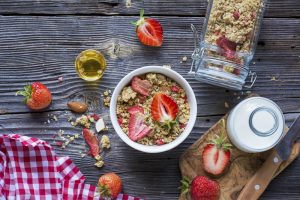 strawberry coconut granola