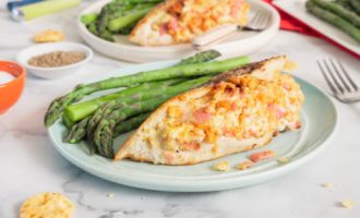 Ham and Asiago-Stuffed Chicken Breasts