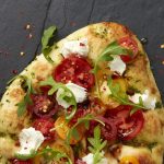 naan caprese pizza