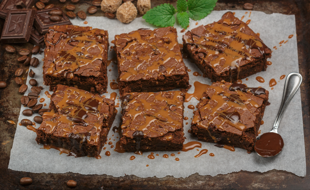 salted caramel brownies