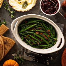 garlic and bacon green beans