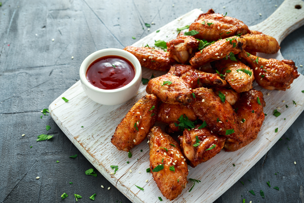 baked chicken wings with sweet chili sauce