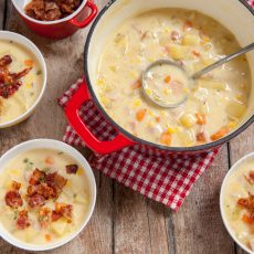 ham potato and corn chowder