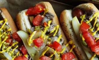 ITALIAN BEEF TOPPED CHICAGO DOG