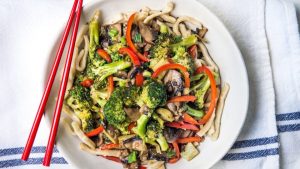 Portobello Mushroom and Broccoli Stir-Fry