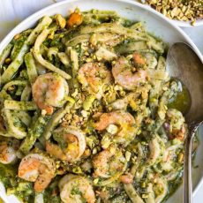 Shrimp Pesto Pasta