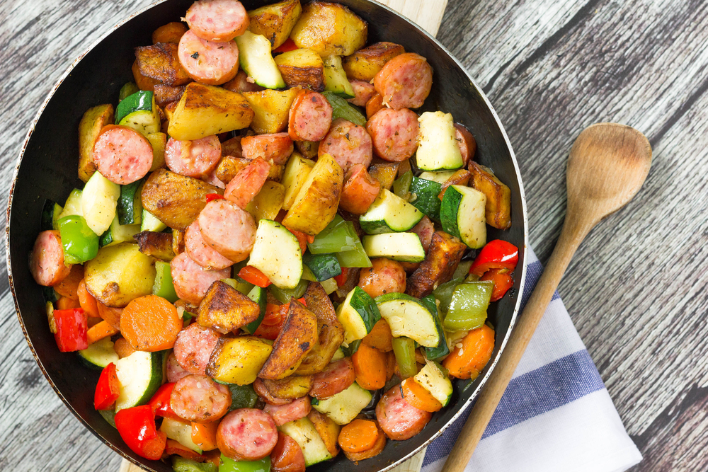 20 Minute Sausage and Vegetables