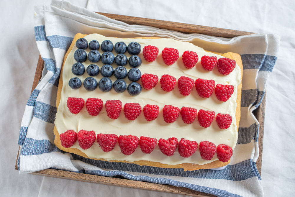 classic creme flag cake