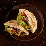 Grilled Chicken & Veggie Filled Pita Bread