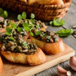 Fried Baguettes with Mushroom, Garlic & Herbs