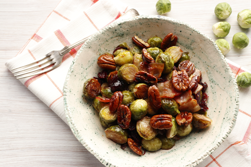 Cranberry-Walnut Roasted Brussels Sprouts