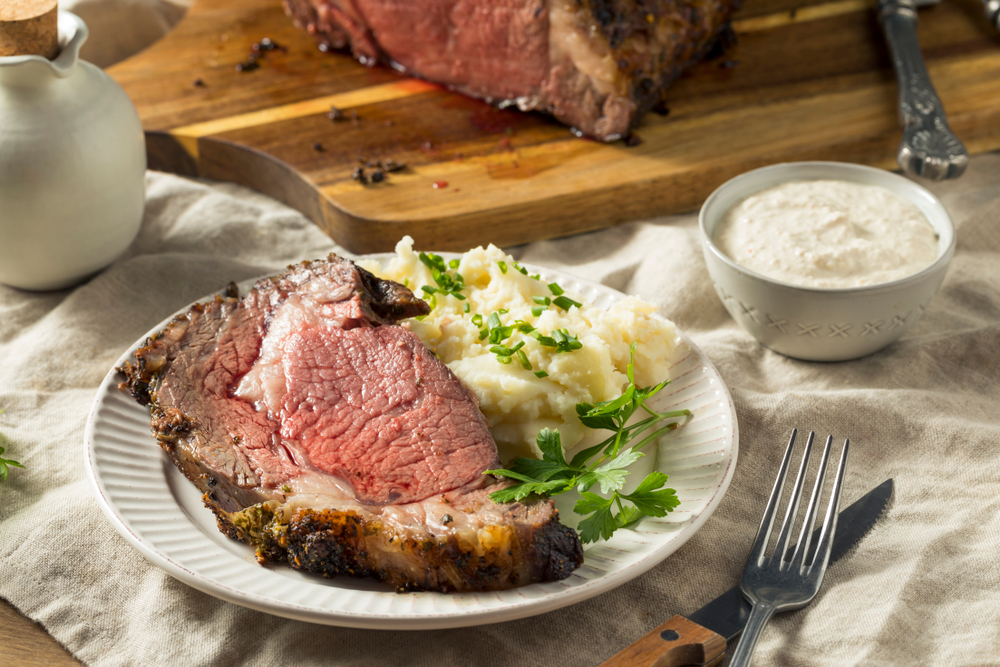 Perfect Garlic Prime Rib