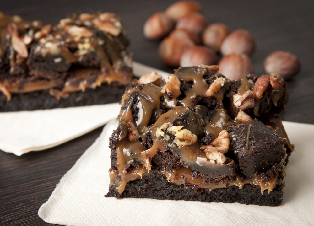 chocolate turtle brownies