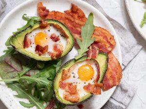 Bacon Cheese Avocados