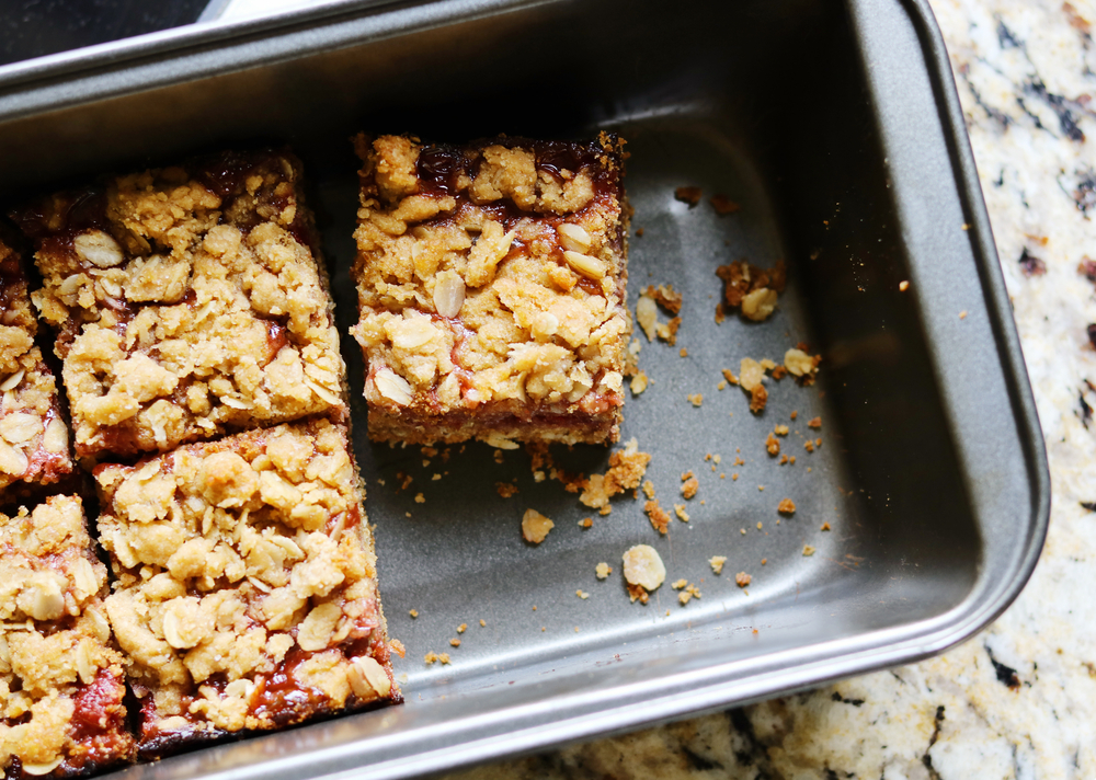 PB&J Oat Bars