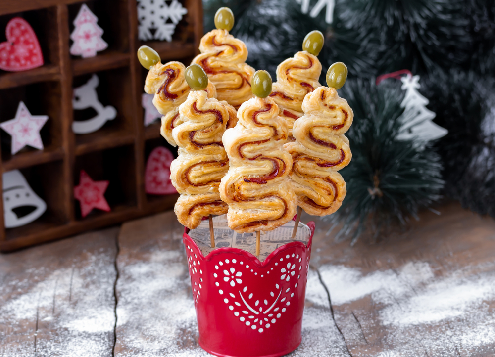 Puff Pastry Christmas Trees