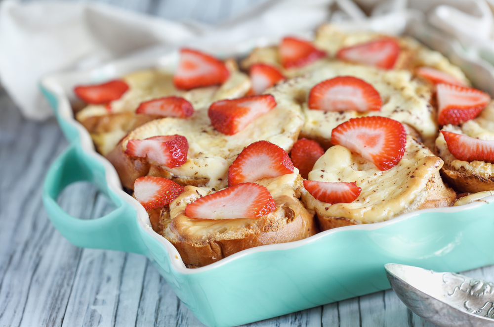 Strawberry Cheesecake French Toast Casserole