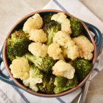 roasted cauliflower and broccoli