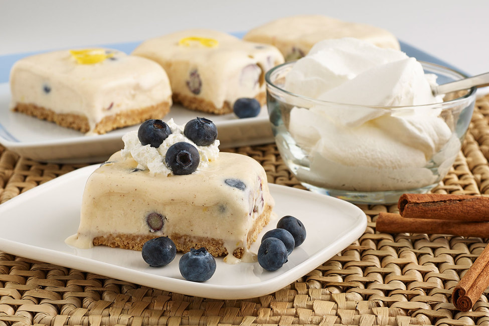 Frozen Lemonade Blueberry Bars