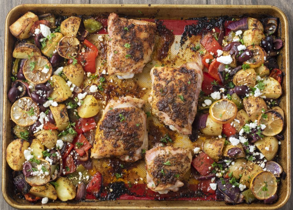 Sheet Pan Mediterranean Chicken and Vegetables