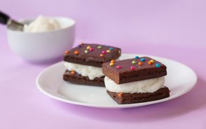 Cosmo Blast Brownie Ice Cream Sandwich