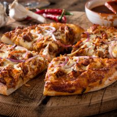 Grilled BBQ Pulled Pork Pizza