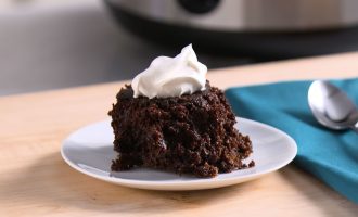 Slow-Cooker Double Chocolate Cake