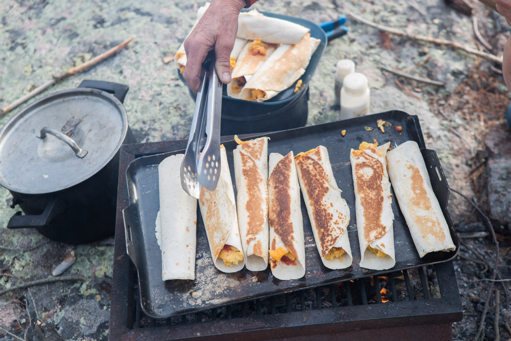 Campfire Breakfast Burritos