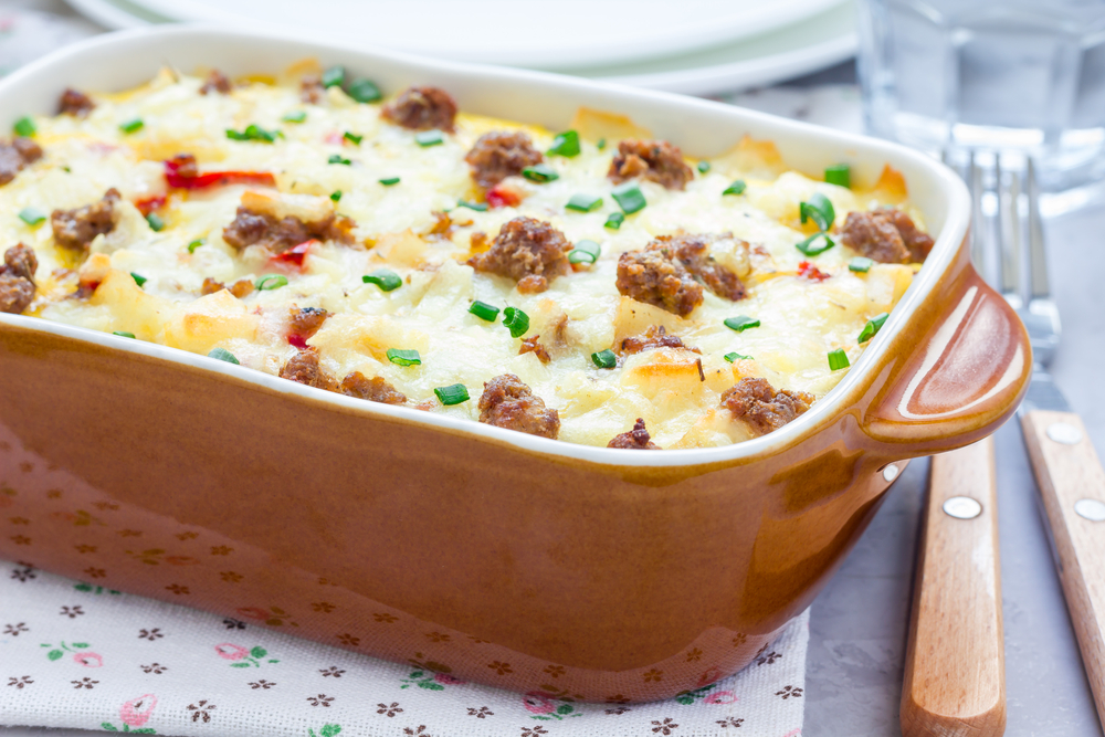 Sausage Hashbrown Breakfast Casserole