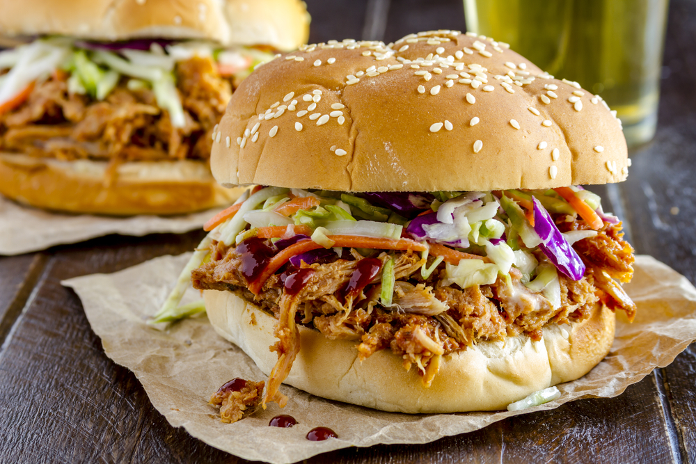 kalua pulled pork sandwich