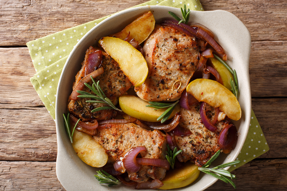 One Pan Apple Pork Chops