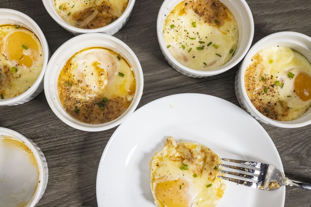 Steakhouse Baked Eggs