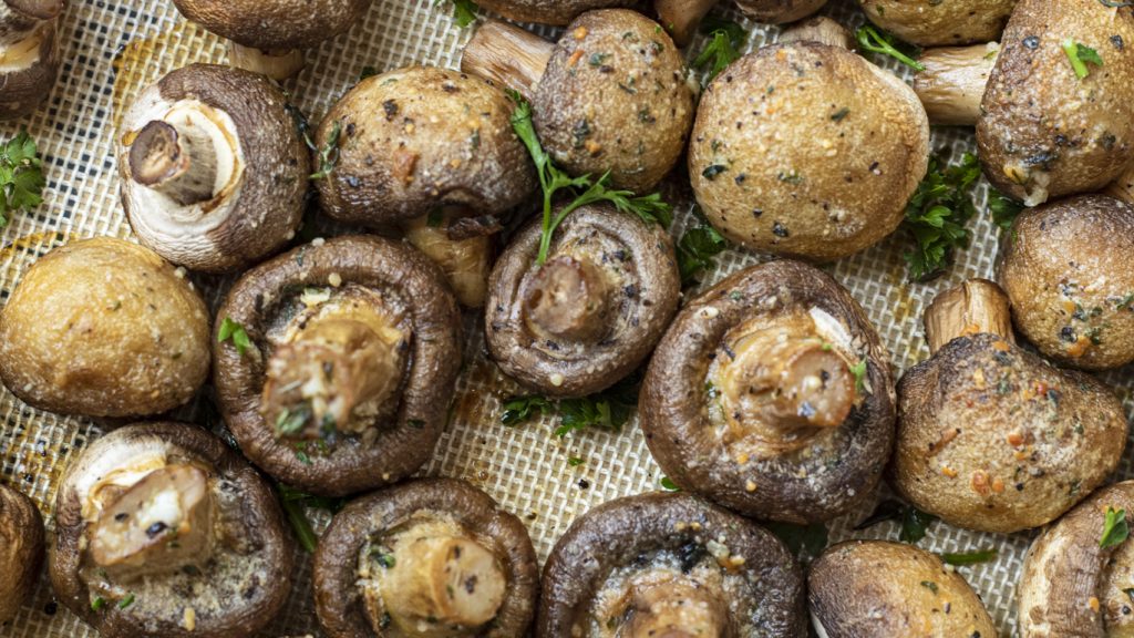 Garlic Butter Roasted Mushrooms