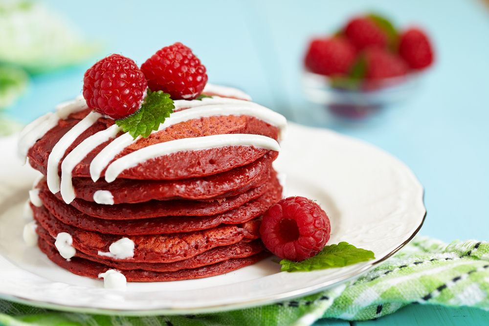 Red Velvet Pancakes