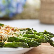 Sheet Pan Cheesy Roasted Garlic Asparagus