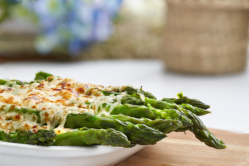 Sheet Pan Cheesy Roasted Garlic Asparagus