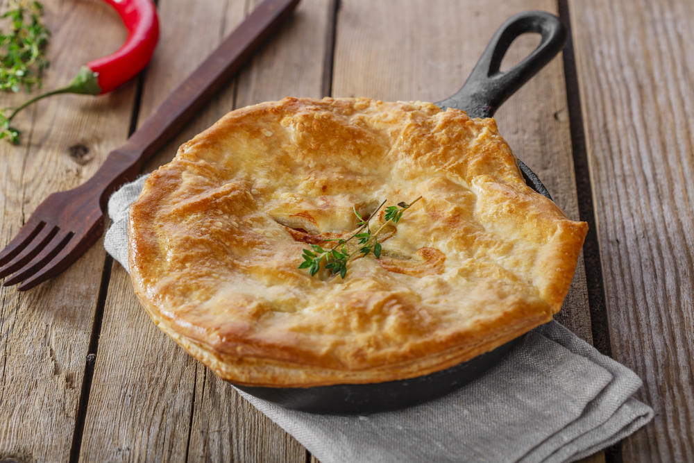 Skillet Puff Pastry Chicken Pot Pie