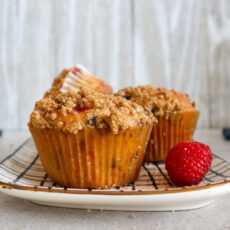 Mixed Berry Muffins w/Crumb Topping