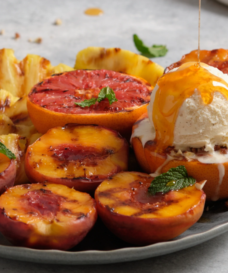 Mike's Hot Honey Grilled Summer Fruit