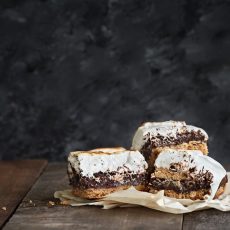 s'mores peanut butter brownies