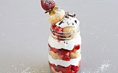 strawberry cream puff shortcake