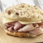 naan ham and cheese